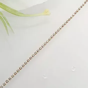 Náramek Náramek na nohu zlatý - kamínky