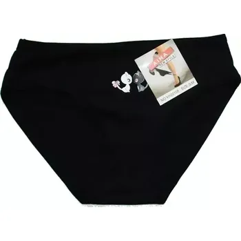 Dámské kalhotky do boků dvě kočičky černá 20342 602/53