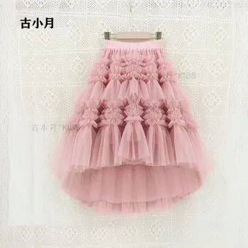 Dívčí sukně Dívčí nadýchaná tylová sukně asymetrické délky Barva: Růžová, Velikost: 150 (11-12 let)