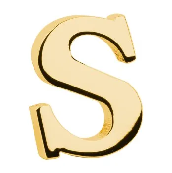 Brož Bubibubi Brož do klopy zlaté písmeno S