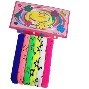 Sada gumiček do vlasů se vzorem hvězda - 6 ks