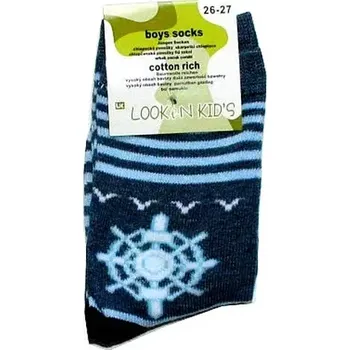 Chlapecké ponožky klasické pro kluky 7878 kormidlo 128/33