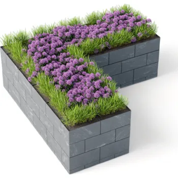 Flexi Element vyvýšený záhon ve tvaru L 27 cm 150 cm 150 cm