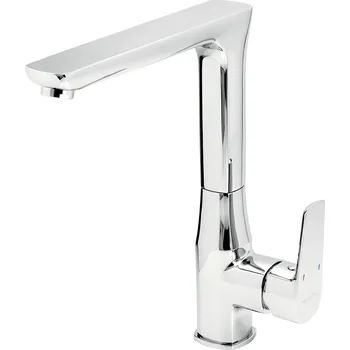 NOVASERVIS Dřezová Baterie METALIA 58 (Černá Matná), Otočné Rameno 19,2 cm, V. 28 cm, Keramická Kartuše 35 mm Barva: Chrom