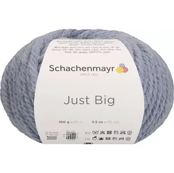Příze Schachenmayr Just Big 52 Nebelblau meliert (Objemová příze Just Big 52 šedomodrý melír 100g)
