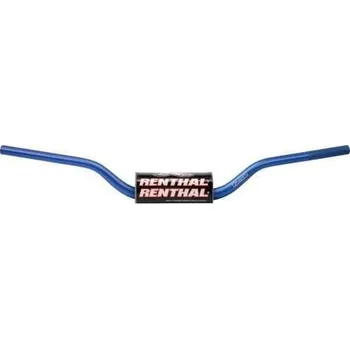 RENTHAL řídítka 1,1/8 CALA 28,6mm MX FATBAR HANDLEBAR BLUE KTM HIGH PADDED, barva modrá s protektorem YAMAHA WR 125 rok 91-05