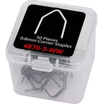 Spona do sešívačky Sponky na opravy za tepla; 50 kusů 0,8 mm rohové, Welzh (Welzh Werkzeug)