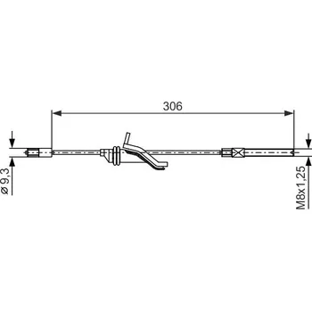 Lanko parkovací brzdy Tažné lanko, parkovací brzda BOSCH 1 987 482 369