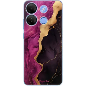 Telefonní příslušenství Odolné silikonové pouzdro iSaprio - Pink Black Marble - Infinix Smart 7