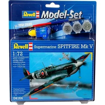 Plastikový model 64164 - ModelSet Spitfire Mk. V (Revell 1:72)
