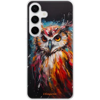 Pouzdro na mobilní telefon Odolné silikonové pouzdro iSaprio - Abstract Owl - Samsung Galaxy S24