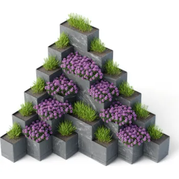 Vyvýšený záhon Flexi Element pyramida Malá: půdorys: 50 x 75 cm, výška: 51,5 cm