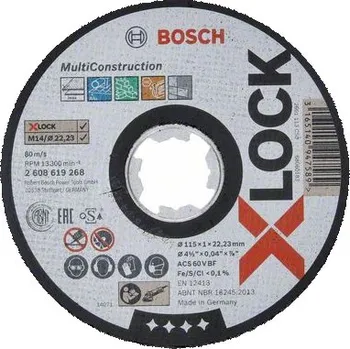 Řezný kotouč BOSCH Ploché řezné kotouče Multi Material systému X-LOCK, 115×1×22,23 Professional
