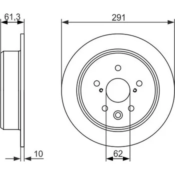 Brzdový kotouč Brzdový kotouč BOSCH 0 986 479 657