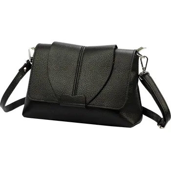 Kabelka Malá kožená černá crossbody kabelka Luka no. 005