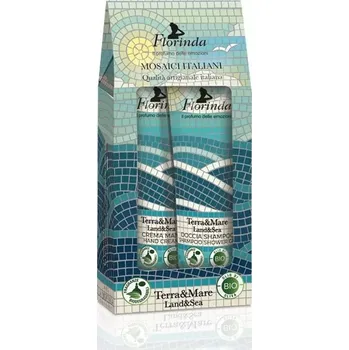 Péče o ruce Florinda Dárkové balení krému na ruce a sprchového gelu Terra & Mare 2x30 ml