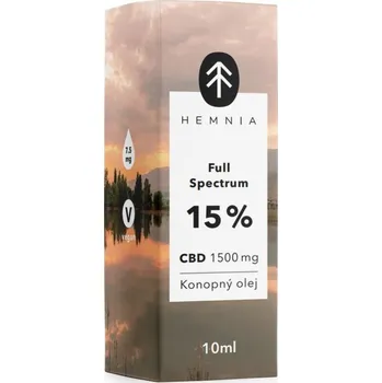 CBD Hemnia Full Spectrum CBD Konopný olej 15 % 1500 mg 10 ml
