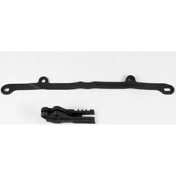 UFO komplet kluzák (KA03773) + vodítko řetězu (KA03772) KAWASAKI KXF 250 06-08, barva černá