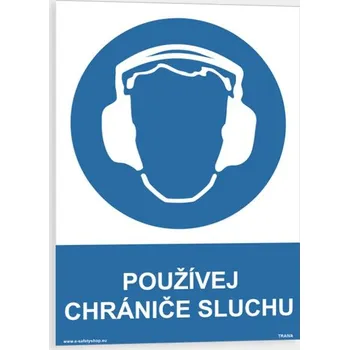 Používej chrániče sluchu Samolepka 210 x 297 mm (A4) tl. 0.1 mm - Kód: 00303