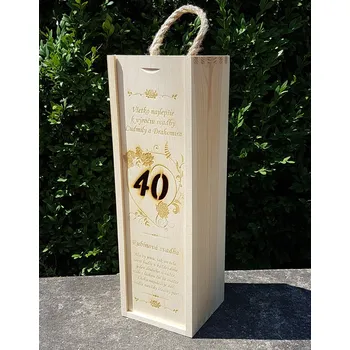 Stojan na víno Dřevěný box na víno