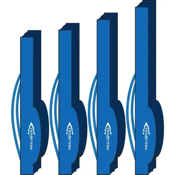 Pouzdro na prut Obal na pruty dvoukomorový 100cm modrý