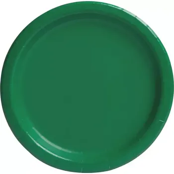 Talíř EKO Talířky papírové - tmavě zelené 23cm 8ks