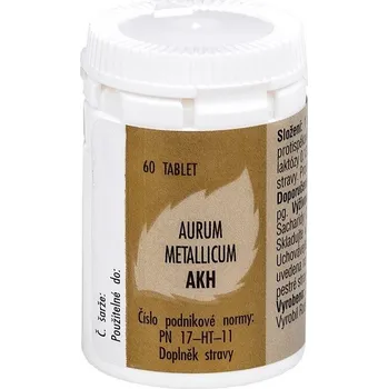 AKH Aurum metallicum 60 tbl. Homeopatikum AKH Aurum metallicum 60 tbl.