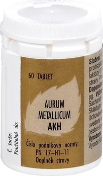 Homeopatikum AKH Aurum metallicum 60 tbl.