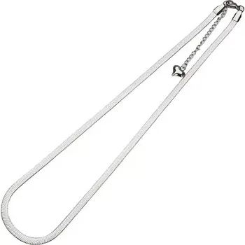 Řetízek Ocelový řetízek placatý - stříbrný