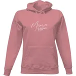 Dámská mikina s kapucí s potiskem Máma má vždycky pravdu dámské