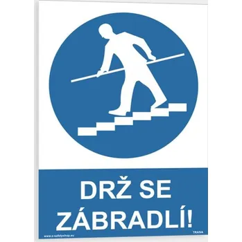 Drž se zábradlí Plast 210 x 297 mm (A4) tl. 0.5 mm - Kód: 03667