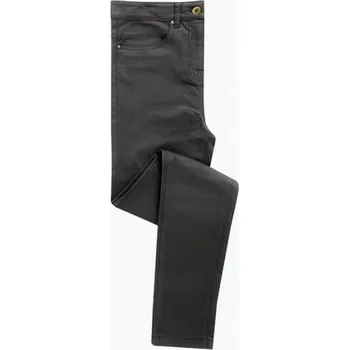 Dámské džíny Premier Workwear Dámské chino džíny slim fit PR570 Charcoal -ca. Pantone 6 40 (12)/34