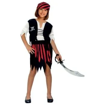 Karnevalový kostým Dětský kostým Pirátka - vel.M (120-130 cm)