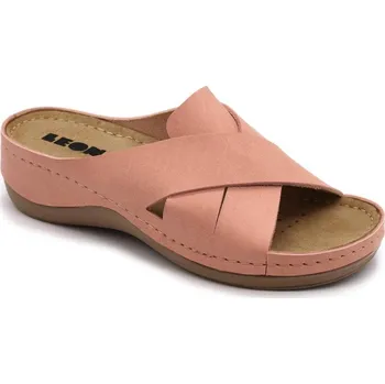 Dámská zdravotní obuv Leon 932 Dámská kožená obuv - Růžová Velikost: 41