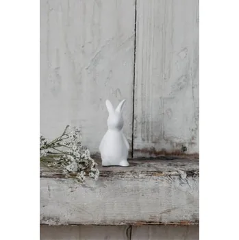 Velikonoční dekorace Velikonoční dekorace zajíček Frans White 8 cm
