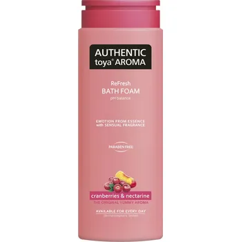 Koupelová pěna Autentic Toya Aroma Cranberries & Nectarine pěna do koupele 600 ml