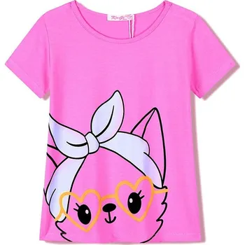 Dívčí tričko DÍVČÍ ROZTOMILÉ TRIČKO FL1205 Velikost: 98, Barva: Růžová