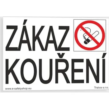 Zákaz kouření Samolepka 210 x 148 mm (A5) tl. 0.1 mm - inverzní - Kód: 00351