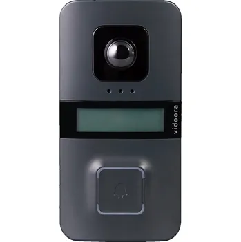 Domovní zvonek GROTHE Panel Vidoora s kamerou vstupní 120°, 1 tl., LAN, stříbrná, IP55, IK07 75405