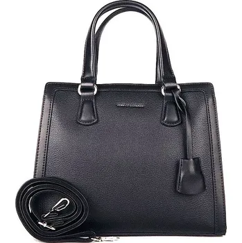 Kabelka Střední tříoddílová kabelka do ruky David Jones CM6998 černá