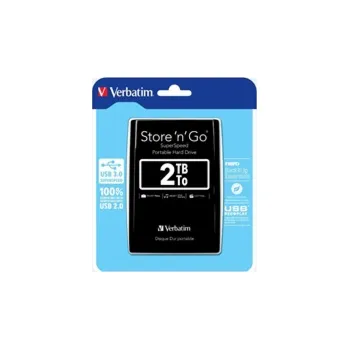 Ukládání dat VERBATIM Externí HDD 2TB Store n Go USB 3.0, Black