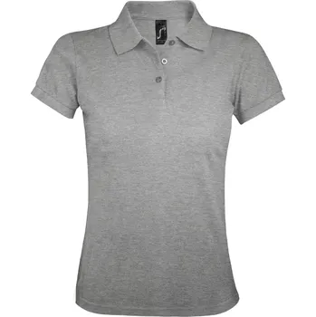 SOĽS Prime Women Dámské polo triko SL00573 Šedá melanž XL