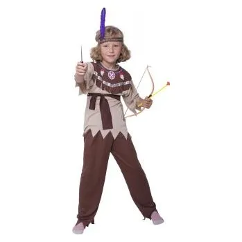 Karnevalový kostým Dětský kostým Indián - vel.M (120-130 cm)