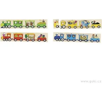 Puzzle VLÁČKY - dřevěné puzzle a pexeso v jednom