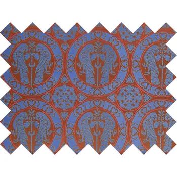 HEDVA ČESKÝ BROKÁT Vzorek brokátu 5x10 51323 PAPOUŠCI hnědá | 27