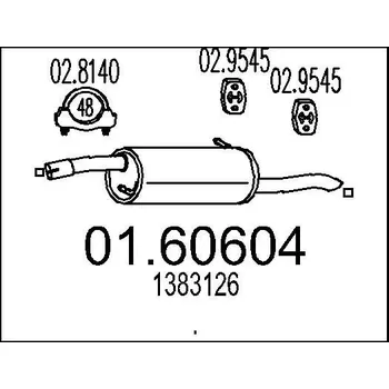 Auto-moto Zadní tlumič výfuku MTS 01.60604