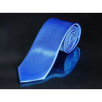 Kravata Kravata pánská AMJ, šikmý proužkovaný vzor KU0029, modrá