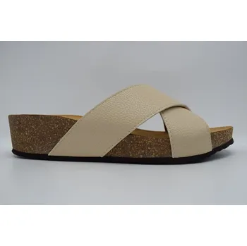 Dámské pantofle Scholl dámský pantofel RAPALLO CROSS béžová Velikost: 41