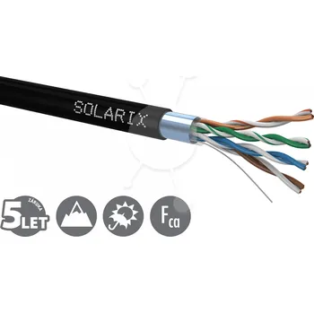 Kabel Instalační kabel Solarix CAT5E FTP PE Fca venkovní 100m/box SXKD-5E-FTP-PE