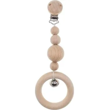 Kolotoč nad postýlku Hess Řetízek na kočárek s rolničkou přírodní krátký